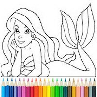 Princess Mermaid Coloring