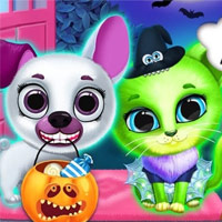 Scary Makeover Halloween Pet Salon